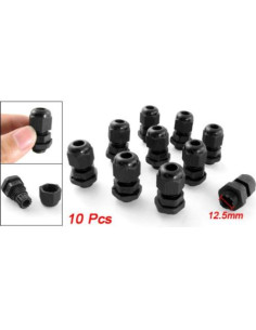 Prensaestopas PG7 uxcell - Juntas de Cable Impermeables IP67 (10 Pcs) 2