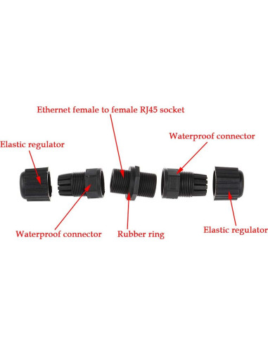 10 Conectores RJ45 Impermeables IP67 Cat5/5e ANMBEST