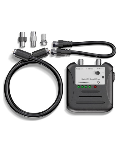 Medidor de Fuerza de Señal EL CIMPLE CO con LED y Coaxial
