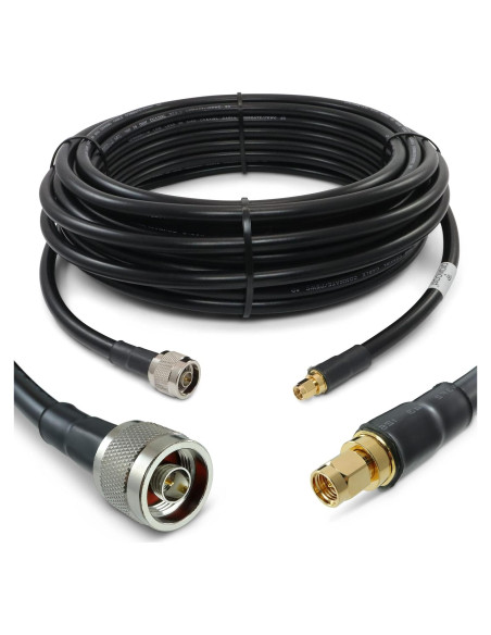 Cable Coaxial Proxicast 15.24 m SMA Macho a N Macho 50 Ohm Cable Coaxial Proxicast 15.24 m SMA Macho a N Macho 50 Ohm