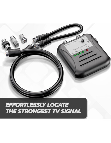 Medidor de Fuerza de Señal EL CIMPLE CO con LED y Coaxial