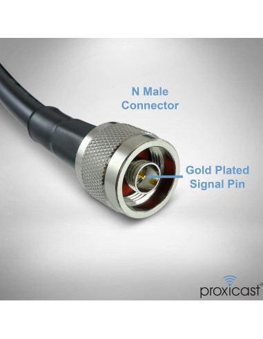 Cable Coaxial Proxicast 15.24 m SMA Macho a N Macho 50 Ohm