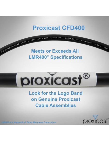 Cable Coaxial Proxicast 15.24 m SMA Macho a N Macho 50 Ohm Cable Coaxial Proxicast 15.24 m SMA Macho a N Macho 50 Ohm