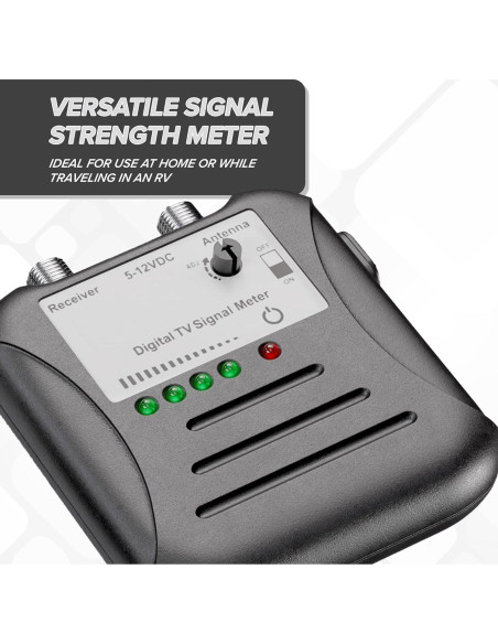 Medidor de Fuerza de Señal EL CIMPLE CO con LED y Coaxial Medidor de Fuerza de Señal EL CIMPLE CO con LED y Coaxial