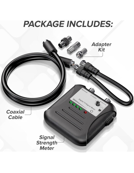 Medidor de Fuerza de Señal EL CIMPLE CO con LED y Coaxial Medidor de Fuerza de Señal EL CIMPLE CO con LED y Coaxial