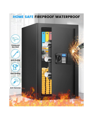 Caja Fuerte Digital FOWORE 3.2 Pies Cúbicos Resistente al Fuego