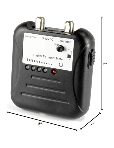 Medidor de Fuerza de Señal EL CIMPLE CO con LED y Coaxial