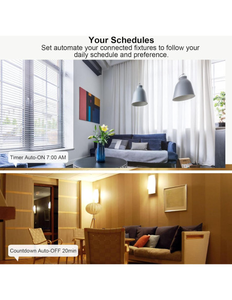 Interruptor de Luz Inteligente Filohome 2 Gang Wi-Fi 2.4GHz Interruptor de Luz Inteligente Filohome 2 Gang Wi-Fi 2.4GHz