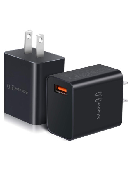 Cargador Rápido USB-A OKRAY 2-Pack 18W Compatible iPhone/Samsung Cargador Rápido USB-A OKRAY 2-Pack 18W Compatible iPhone/Samsung