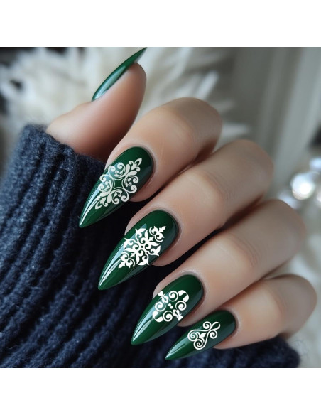 Plantillas de Estampado de Uñas Florales Francesas PH PandaHall - 3 Piezas Plantillas de Estampado de Uñas Florales Francesas PH PandaHall - 3 Piezas