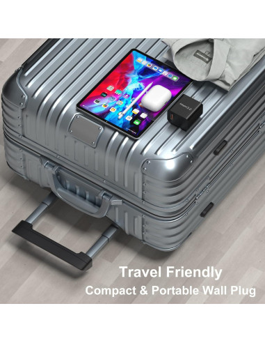 Cargador Rápido USB-A OKRAY 2-Pack 18W Compatible iPhone/Samsung