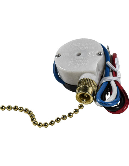 Interruptor de Ventilador de Techo HQRP 3 Velocidades 4 Hilos Interruptor de Ventilador de Techo HQRP 3 Velocidades 4 Hilos