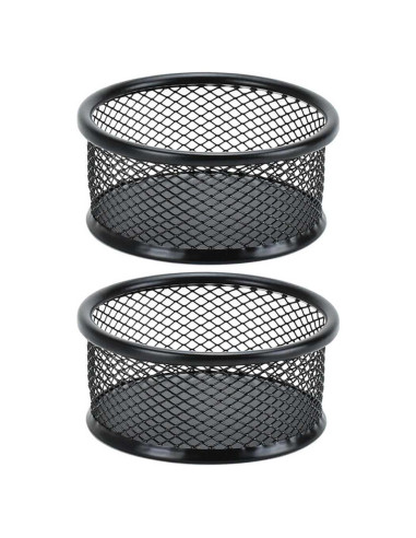 Soporte de Clip de Papel Metal Teensery 2 Pcs Negro 9x4 cm