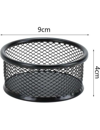 Soporte de Clip de Papel Metal Teensery 2 Pcs Negro 9x4 cm