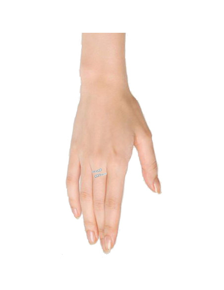 Anillo ajustable de cruce de zirconia cúbica 10K Ritastephens Anillo ajustable de cruce de zirconia cúbica 10K Ritastephens