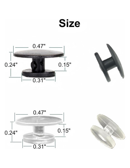Botones de Plástico JIANYI 100PCS Redondos para DIY Zapatos Botones de Plástico JIANYI 100PCS Redondos para DIY Zapatos