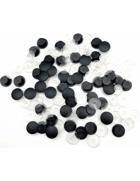 Botones de Plástico JIANYI 100PCS Redondos para DIY Zapatos Botones de Plástico JIANYI 100PCS Redondos para DIY Zapatos
