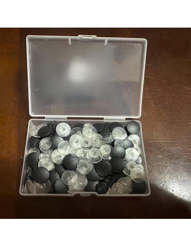 Botones de Plástico JIANYI 100PCS Redondos para DIY Zapatos