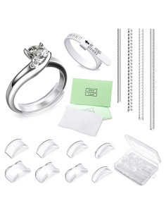 Ajustadores de Tamaño de Anillo Hicarer - 16 Piezas, 12 Tamaños