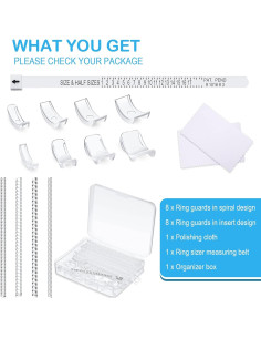 Ajustadores de Tamaño de Anillo Hicarer - 16 Piezas, 12 Tamaños 2