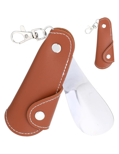 Cuerno de zapato plegable ElevateTech con llavero 18.7 cm