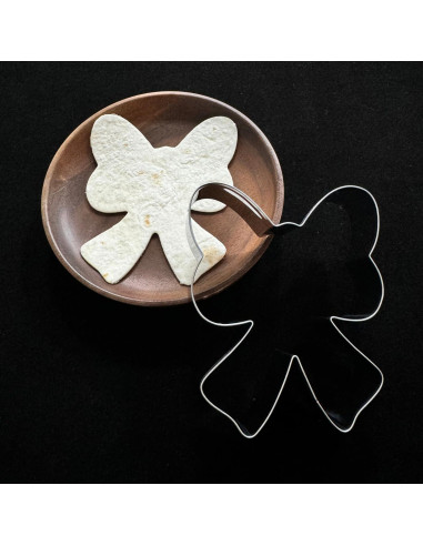 Juego de Cortadores de Galletas Botas y Lazos Auktosmn - 2 Piezas - Acero Inoxidable