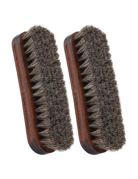 Cepillos para Brillar Zapatos SUPERWASH PLUS - 2 Piezas de Pelo de Caballo Cepillos para Brillar Zapatos SUPERWASH PLUS - 2 Piezas de Pelo de Caballo
