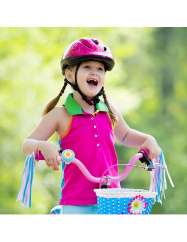 Timbre de bicicleta PLATT para niños con streamers - Azul