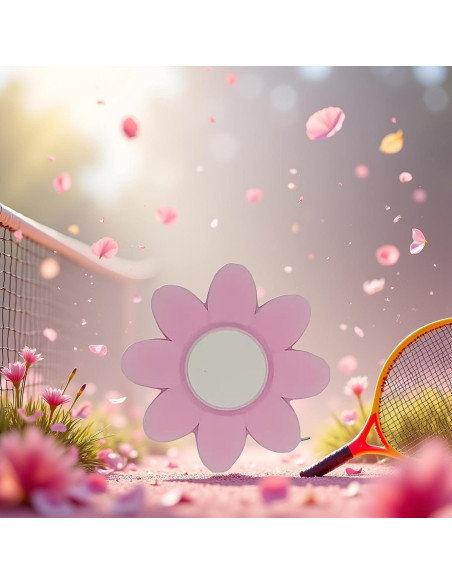 Amortiguador de Vibración para Raqueta de Tenis Jinshining Rosa Amortiguador de Vibración para Raqueta de Tenis Jinshining Rosa