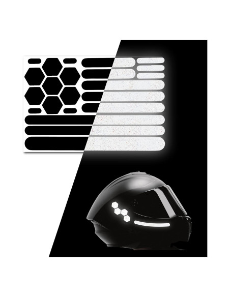 Calcomanías Reflectantes Negras ELOS - Cinta 3M para Cascos - 2 Unidades Calcomanías Reflectantes Negras ELOS - Cinta 3M para Cascos - 2 Unidades