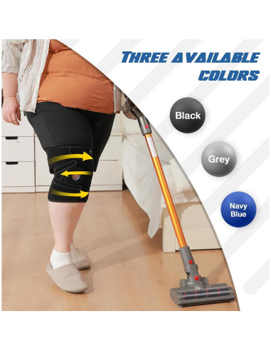 Faja para Rodilla Nvorliy XL-8XL con Estabilizadores - Alivio Dolor