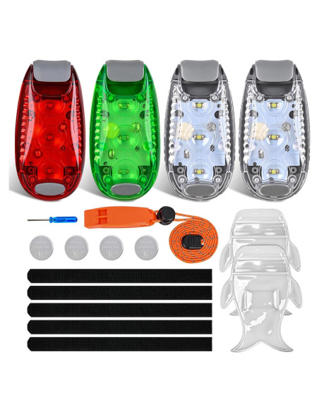 Luces de Seguridad LED Nilight 4Pcs Rojo Verde Blanco Impermeables Luces de Seguridad LED Nilight 4Pcs Rojo Verde Blanco Impermeables