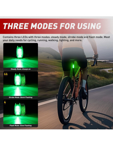 Luces de Seguridad LED Nilight 4Pcs Rojo Verde Blanco Impermeables
