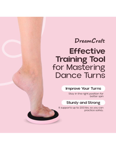 Tablero de Giro de Danza DreamCraft Rosa 15.2x22.9cm