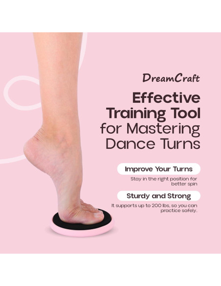 Tablero de Giro de Danza DreamCraft Rosa 15.2x22.9cm Tablero de Giro de Danza DreamCraft Rosa 15.2x22.9cm