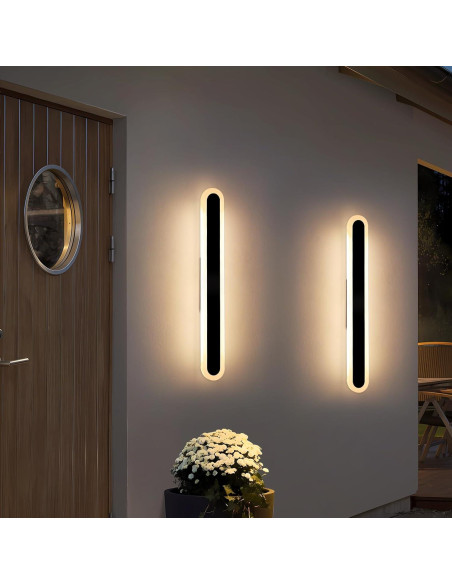 Paquete de 2 Lámparas de Pared LED Daoseolo 60cm IP65 24W Paquete de 2 Lámparas de Pared LED Daoseolo 60cm IP65 24W