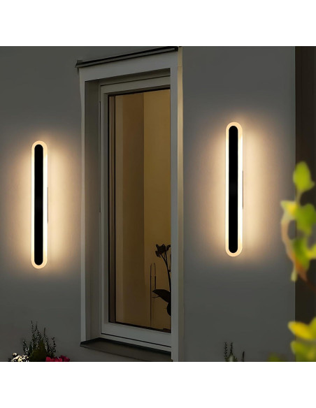 Paquete de 2 Lámparas de Pared LED Daoseolo 60cm IP65 24W Paquete de 2 Lámparas de Pared LED Daoseolo 60cm IP65 24W