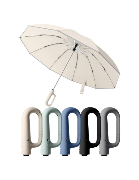 Paraguas Invertido Automático Dyale Travel Beige Resistente al Viento Paraguas Invertido Automático Dyale Travel Beige Resistente al Viento