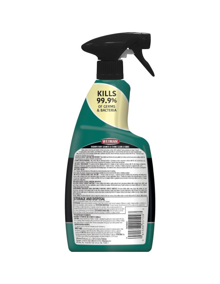 Limpiador Desinfectante Weiman para Granito 24 Oz - Multiuso Limpiador Desinfectante Weiman para Granito 24 Oz - Multiuso