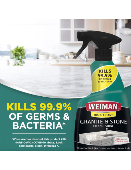 Limpiador Desinfectante Weiman para Granito 24 Oz - Multiuso Limpiador Desinfectante Weiman para Granito 24 Oz - Multiuso