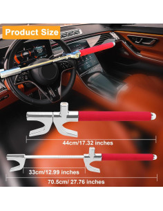 Bloqueo de Volante Antirrobo Turnart Universal Rojo 2