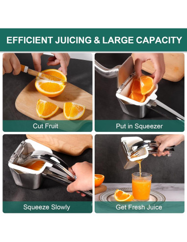 Prensa de Cítricos TaiPal de Acero Inoxidable 550 ml/min