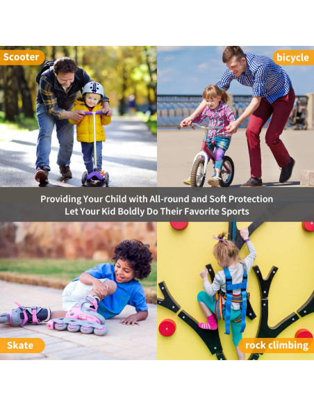 Conjunto Protector RUNDONG para Niños: Rodilleras, Codilleras y Muñequera