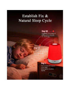 Lámpara Nocturna Roja UTK con Control Táctil y Temporizador 2