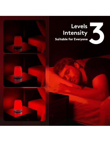 Lámpara Nocturna Inalámbrica XKETA 670nm para Sueño Mejorado