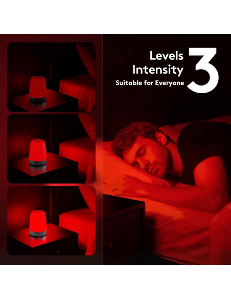 Lámpara Nocturna Inalámbrica XKETA 670nm para Sueño Mejorado