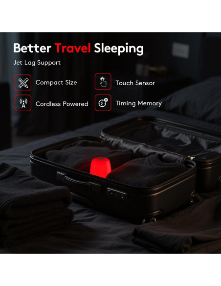 Lámpara Nocturna Inalámbrica XKETA 670nm para Sueño Mejorado