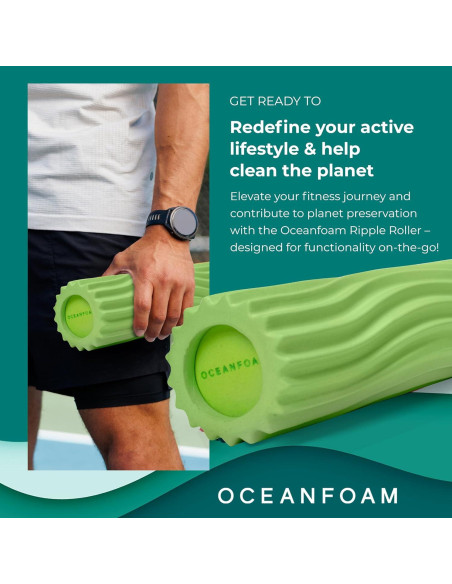 Rodillo de Espuma Oceanfoam Verde Alga 28x8.5 cm Terapia Rodillo de Espuma Oceanfoam Verde Alga 28x8.5 cm Terapia