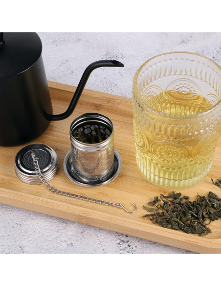 Paquete de 2 coladores de té Prudiut de acero inoxidable 304 Paquete de 2 coladores de té Prudiut de acero inoxidable 304